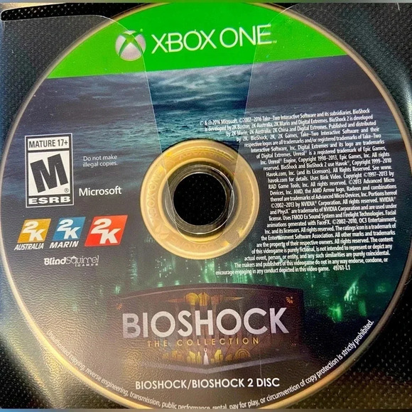 Bioshock The Collection - 2 Disc - Xbox One ๐ซง๐๐ซโ๏ธ๐ผ - Picture 1 of 4